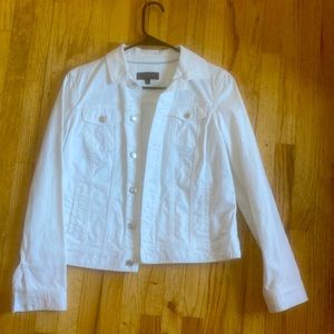 white denim jacket